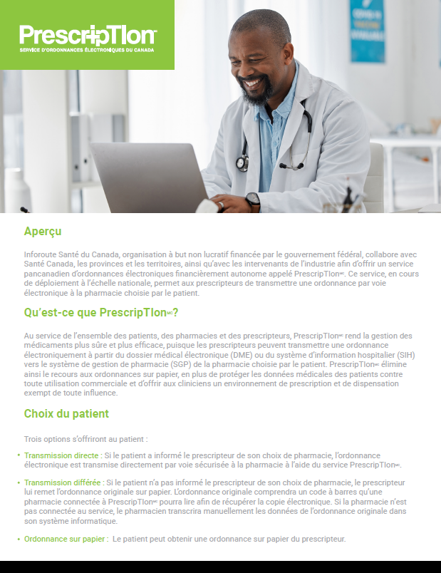 PrescripTIon : Document d'Information