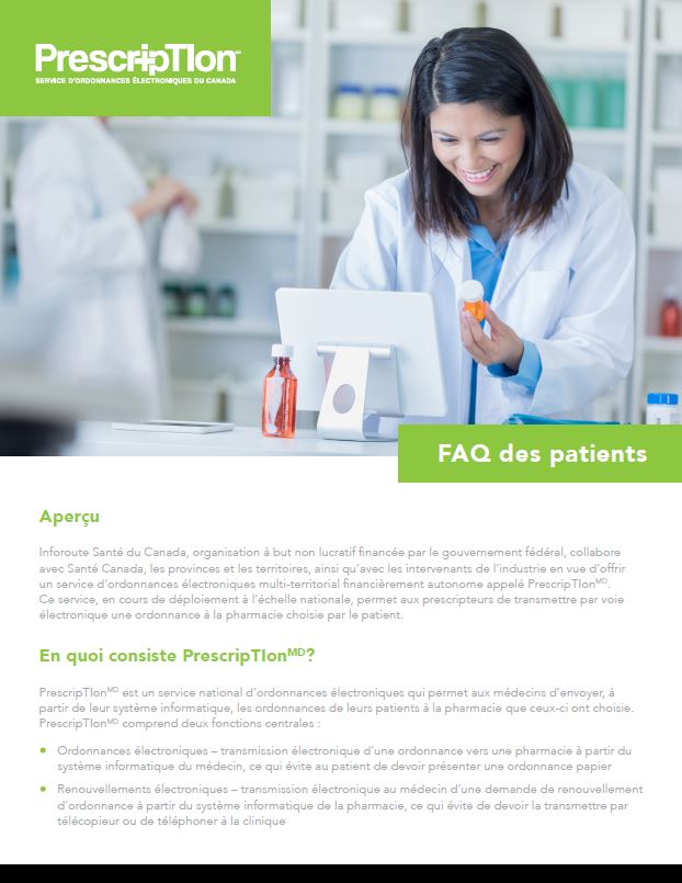FAQ sur PrescripTIon à l’intention des patients