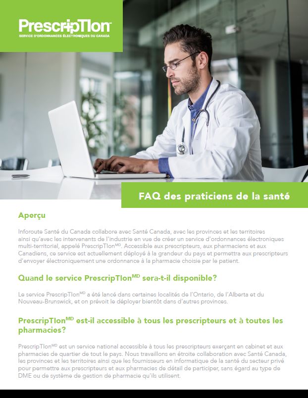 FAQ sur PrescripTIon à l’intention des patients